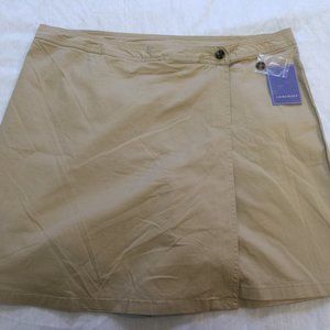🌼🌼🌼 NWT LAURA SCOTT WOMENS WRAP SKIRT SKORT WITH BUILT SHORTS SIZE 16 🌼🌼🌼